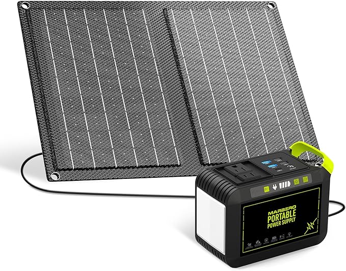 Solar Generator with Foldable Solar Panel